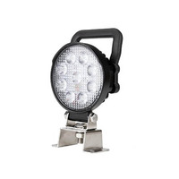 Roadvision LED Work Light Round Flood Beam 10-30V 14 x 1.5W LED's 14W 1250lm IP67 107x42x133mm Handle & Switch Roadvision