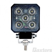 LED Work Light Square Compact Flood Beam 10-30V 5 x 1W Cree LED's IP67 71x41x95mm Roadvision