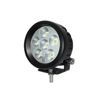 Roadvision LED Work Light Round Flood Beam 10-30V 6 x 3W Osram HL LEDs 18W 1500lm IP67 89x89x58mm Roadvision