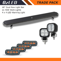 Trade Pack1 – 48" LED Light Bar + 2 Work & 4 Warning Lights