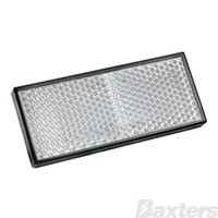 Reflex Reflector Self Adhesive White Rectangle 70mm X 30mm