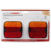 Led Trailer Lamp Twin Pack Submersible 9-33V Stop/Tail/Indicator/Reflector/Licence Multimount