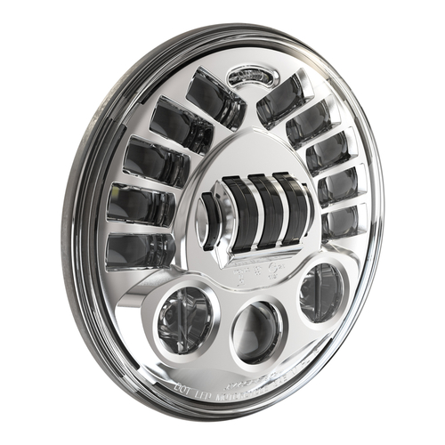 Model 8790 A2 Chrome Bezel Adaptive LED Motorcycle Headlight