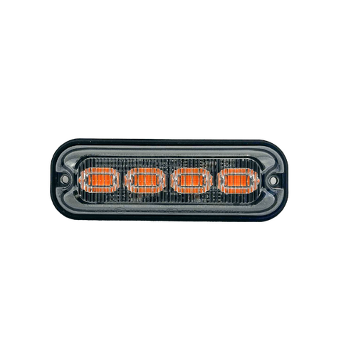 BASE6 4 LED 4W Amber Low Profile Surface Mount Perimeter Light
