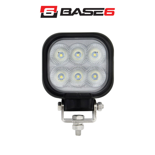 BASE6 HD Series 60W Work Light Flood Beam
