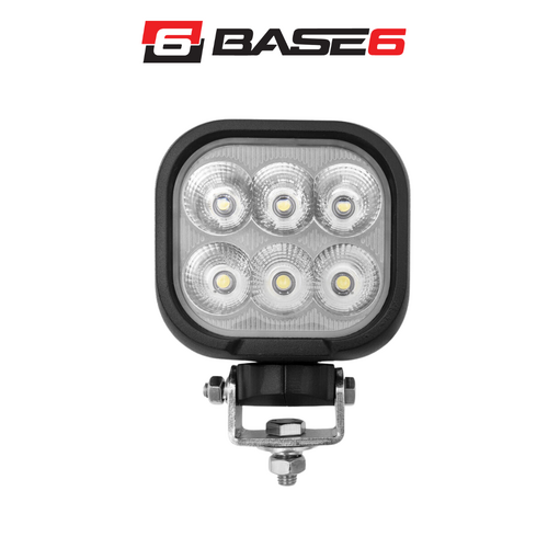 BASE6 HD Series 60W Work Light Spot Beam