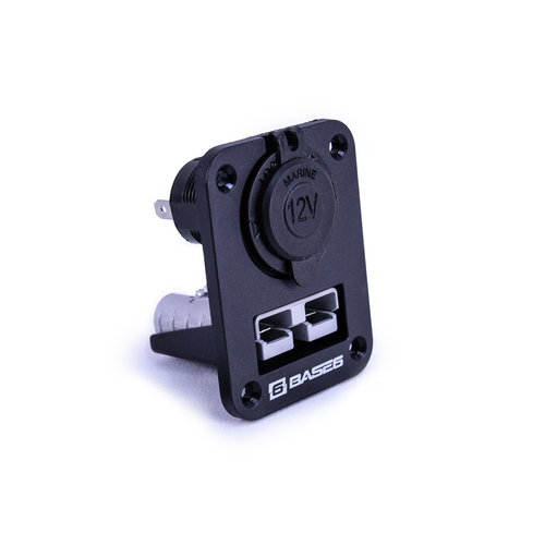 Anderson Plug & 12v Socket Flush Mount 50 amp | 6AWG Pins