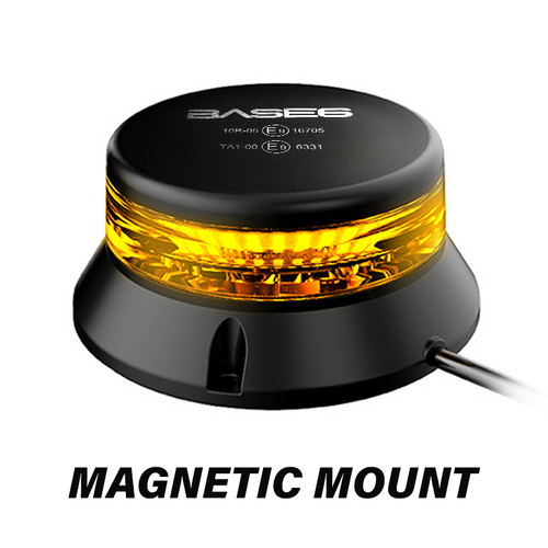 Amber Low Profile Magnetic Mount Beacon 