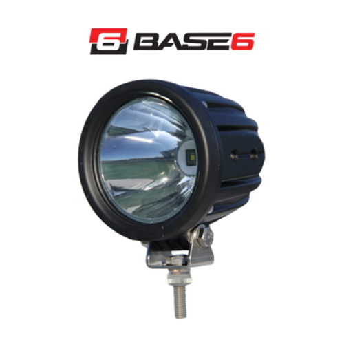 Base6 Sniper Series LED Work Light – 8 x 5W Cree LEDs, 3200 Lumens, Spot Beam