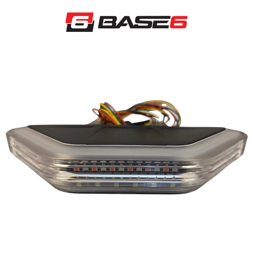 BASE6 Guardian Light Bar, Replacement End Module, Dual Red / Blue Warning / White Scene