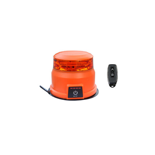 BASE6 MINELUX Beacon, Rechargeable, Amber LED / Amber Lens, Medium Height, Rechargeable