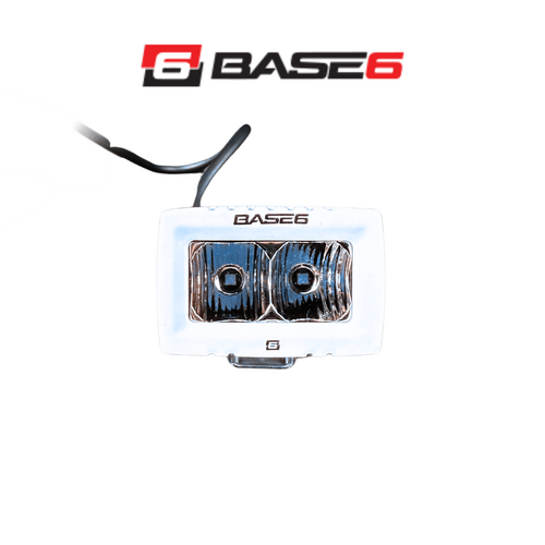 BASE6 Marine Work Light, 2", 20W, CREE LEDs, Flood, 9-36VDC, IP68/69K