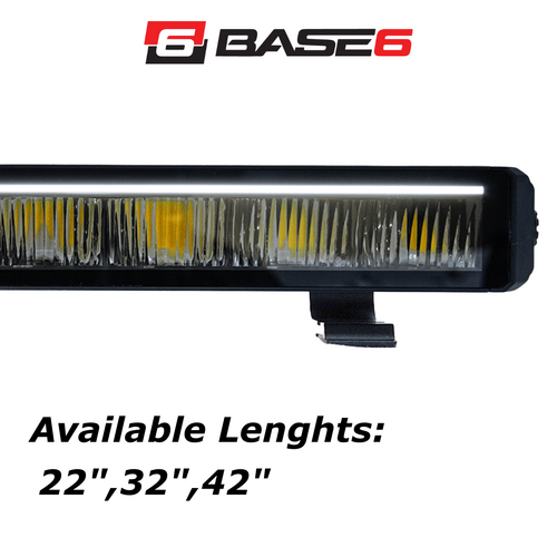 BASE6 Stealth Series LED Light Bar - with Front Position Light
