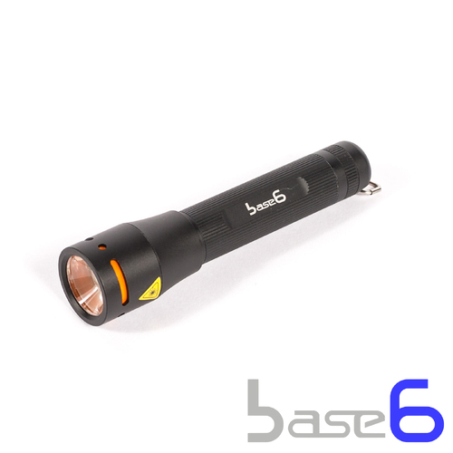 BASE6 Torch, 150LM, 100M, IPX6, CREE XP-G R5 LED, Max/Min/Strobe, Aircraft Aluminium
