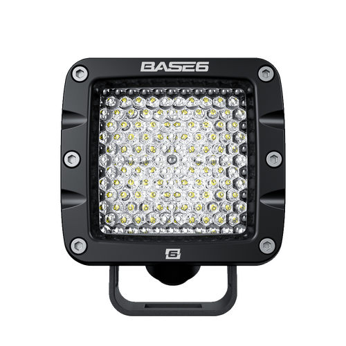 BASE6 3" Cube Series Work Light - Flood Diffused