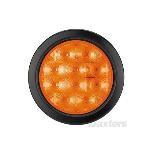 10-30V 4" Round Indicator Lamp Grommet Mount Includes Grommet