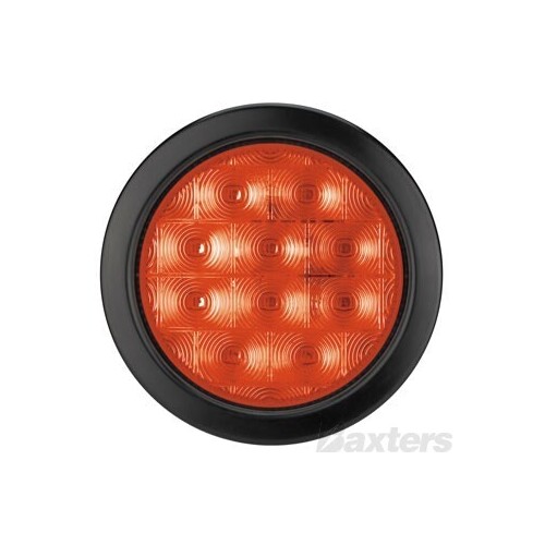 10-30V 4" Round Stop/Tail Lamp Grommet Mount Includes Grommet
