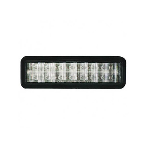 Roadvision 10-30V Amber/White LED Rect 159 x 49mm Clear Lens Gromment Mount Horizontal LEDLink