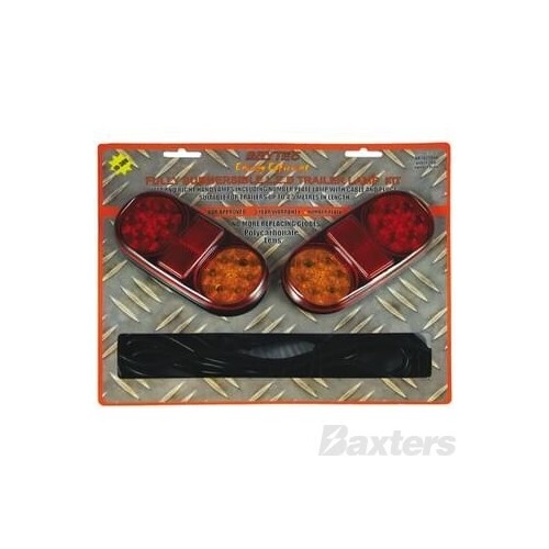 10-30V Stop/Tail/Ind/Ref 162 X 80mm Submersible With Lic Twin Pack 5M Lead