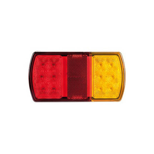 Roadvision LED Rear Combination Lamp 12V Stop/Tail/Ind/Ref Surface Mount 150 X 80mm Twin Pack