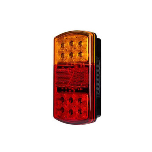 Roadvision LED Rear Combination Lamp 10-30V Stop/Tail/Ind/Ref/Lic Surface Mount 150 x 80mm Single Blister with Lic