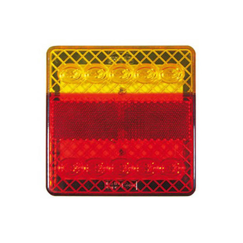 Roadvision LED Rear Combination Lamp 10-30V Stop/Tail/Ind/Ref Surface Mount 100 x 100mm Single Blister
