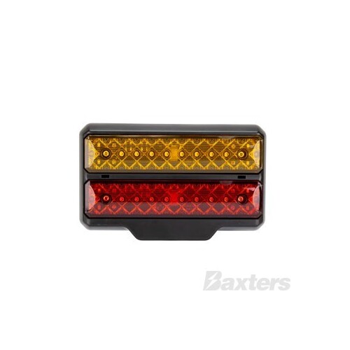 LED Rear Combination Lamp Kit BR221 Series 12V Stop/Tail/Ind/Lic 228 x 126/139 x 47mm Twin Stud Mount Twin Pack Marine