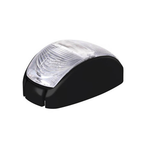 Roadvision 10-30V 2 Amber LED Oval 60 X 35MM Clear Lens Black Base 2.5m Cable Blister Pack