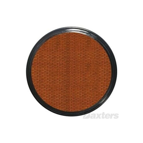 Self Adhesive 60mm X 9mm - Amber Reflector
