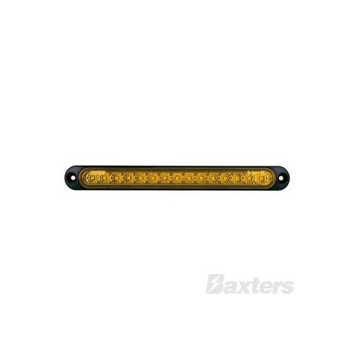 LED Indicator Lamp BR70 Series 10-30V 15 LED 252 x 28mm Strip Surface Mount Sequential Indicator