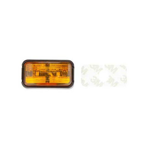 Roadvision Clearance Light LED Amber BR7 Series 10-30V 50x25mm Amber Lens Self Adhesive Mount 0.5m Cable Twin Pack