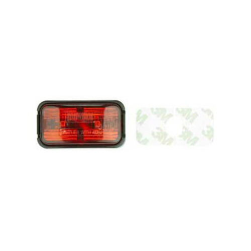 Roadvision Clearance Light LED Red BR7 Series 10-30V 50x25mm Red Lens Self Adhesive Mount 0.5m Cable Twin Pack