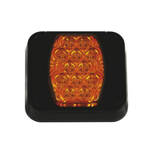 Roadvision LED Indicator Lamp BR80 Series 10-30V 20 LED Rect 102 x 94mm Amber Lens Surface Mount