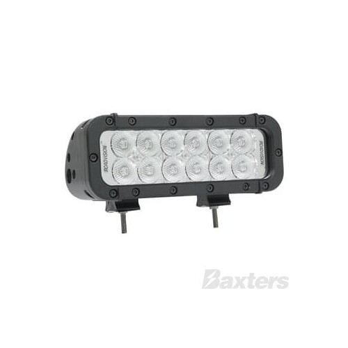 LED Bar/Work Lamp Flood Rect 9-32V 12 LED IP68 2160lm 36W Black Housing