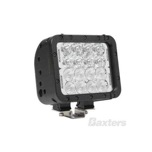 LED Work Lamp Dual Flood/Spot Square 9-32V 16 LED IP68 2880lm 48W Black Housing