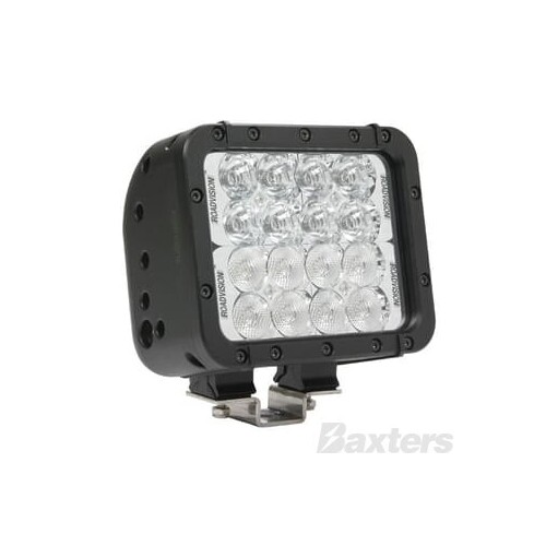 LED Work Lamp Dual Flood/Spot Square 9-32V 16 LED IP68 2880lm 48W High/Low Black Housing