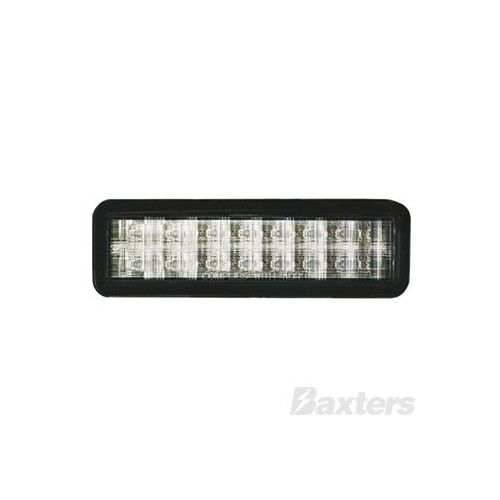 LED Front Indicator/Park Lamp BR150 Series 10-30V Amber/White LED Rect 159 x 49mm Gromment Mount Horizontal LEDLink
