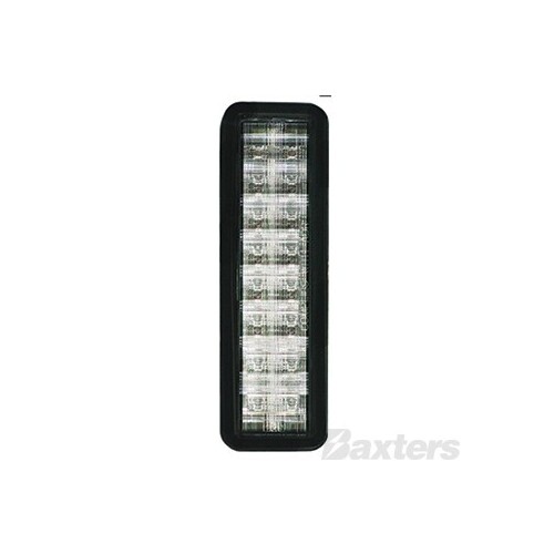 LED Front Indicator/Park Lamp BR150 Series 10-30V Amber/White LED Rect 159 x 49mm Gromment Mount Vertical 2M Lead