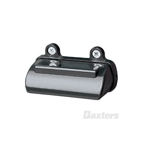 LED Licence Plate Lamp 10-30V Rect 81 X 41mm Top Mount Black