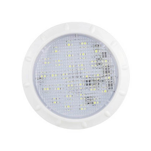 Roadvision LED Interior Lamp Round White Recessed 12V 30 LEDs 100mm White Body