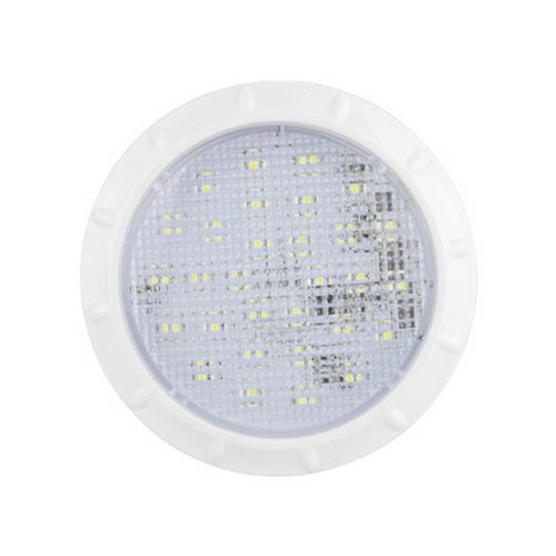 Roadvision LED Interior Lamp Round White Recessed 12V 30 LEDs 100mm White Body