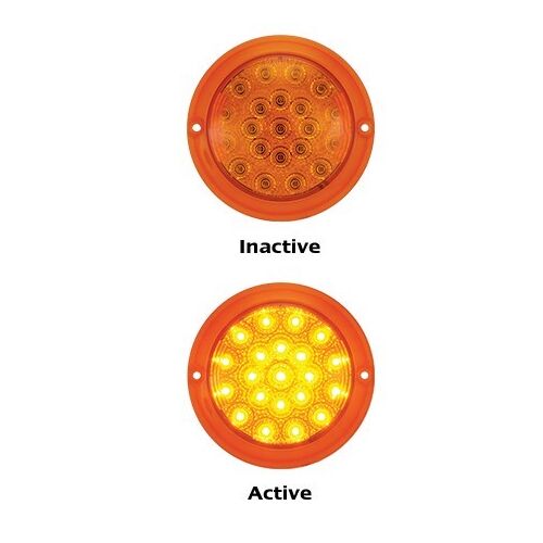 102 Series Indicator Light, Multi Volt, Coloured Lens - LED Autolamps