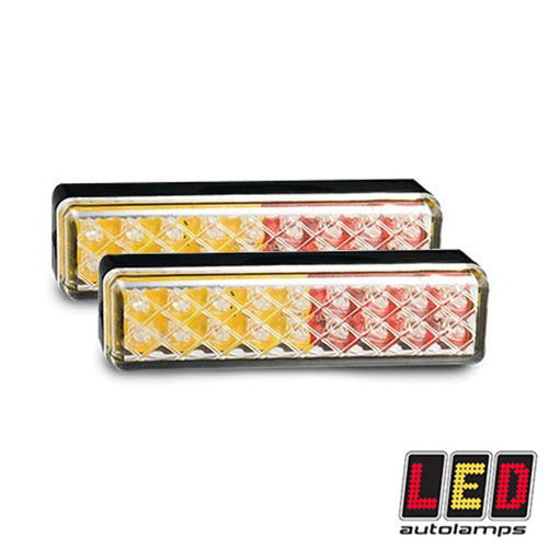 135 Series Combination Stop/Tail & Indicator Surface Mounted, Pair - LED Autolamps