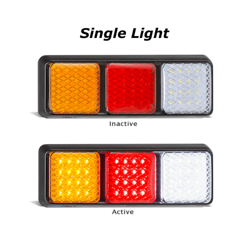 282 Series Combination Tail Light with Reverse, Single Light - LED Autolamps