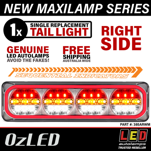 385ARWM Sequential Maxilamp Harness System Rear Lamps Right Side