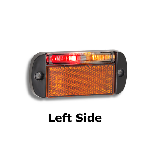 44 Series LED Marker Light Amber / Red for Left Side