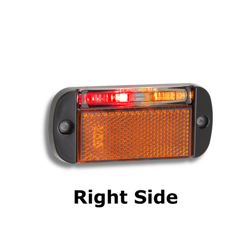 44 Series LED Marker Light Amber / Red for Right Side