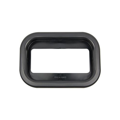 Rectangular black grommet slimline to suit 130 series lamp