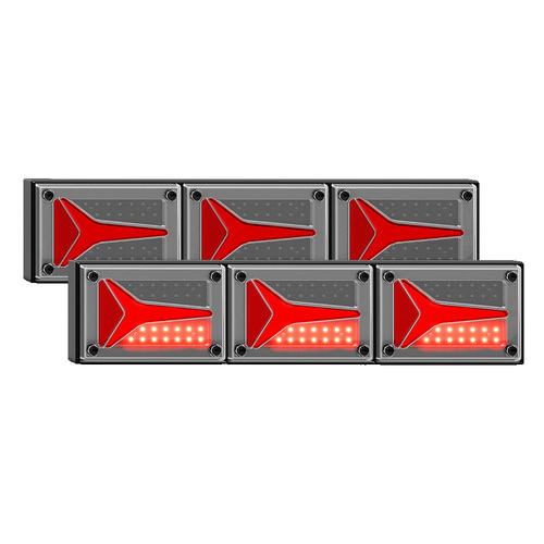 595 Series Sequential Jumbo Tail Lights Pair