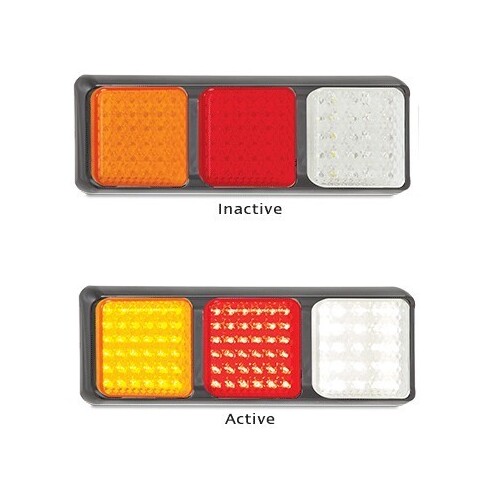LED Autolamps 80 Triple Series Combination LED Light - 12-24 Volt